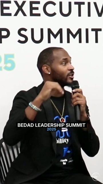 Jermaine speaking at the BEDAD Executive Leadership Summit, 2025