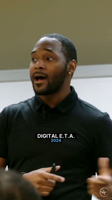 Jermaine teaching at Digital E.T.A., 2024
